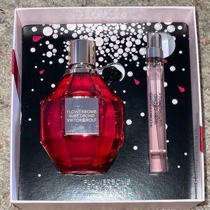 NEW VIKTOR & ROLF Flowerbomb Ruby Orchid Gift Set 100ml 3.4oz + 10ml EDP Spray